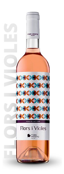 Botella de vino rosado Flors i Violes